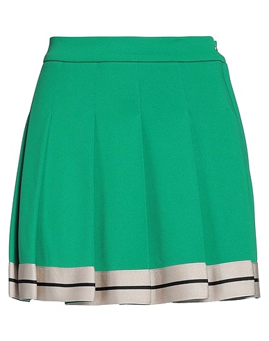 PALM ANGELS Mini skirt Green 100% Polyester, Cotton