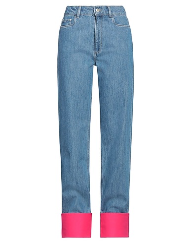 WANDLER Denim pants Blue 99% Cotton, 1% Elastane