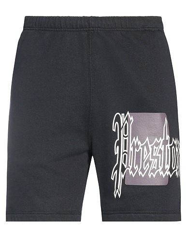 HERON PRESTON Shorts & Bermuda Black 100% Cotton, Polyester