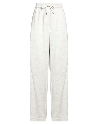 BRUNELLO CUCINELLI Hosen Hellgrau 67% Baumwolle, 31% Seide, 2% Polyamid, Ecobrass