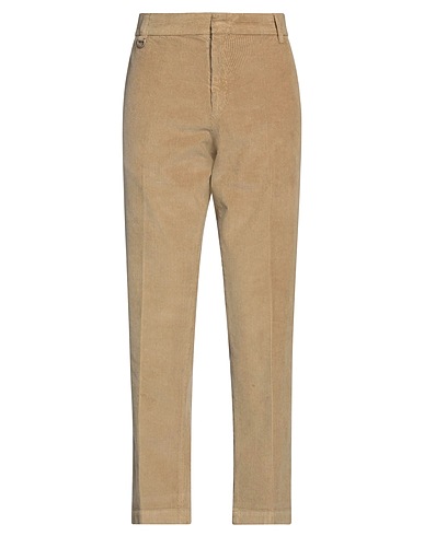 PAOLO PECORA Casual trouser Sand 97% Cotton, 3% Elastane