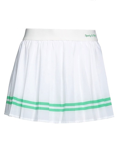 SPORTY & RICH Mini skirt White 85% Polyester, 15% Elastane