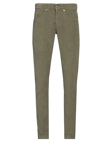 DONDUP Pantalone Verde militare 98% Cotone, 2% Elastan