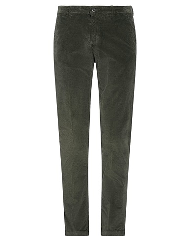 NO LAB Casual trouser Military green 78% Cotton, 20% Modal, 2% Elastane