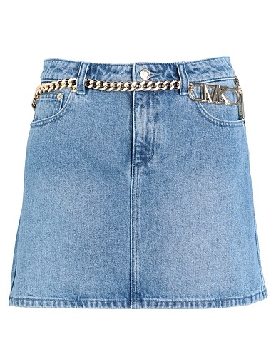 MICHAEL MICHAEL KORS Denim skirt Blue 100% Cotton