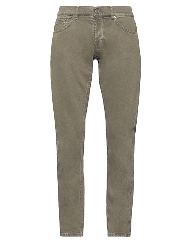 DONDUP Denim trousers Military green 98% Cotton, 2% Elastane