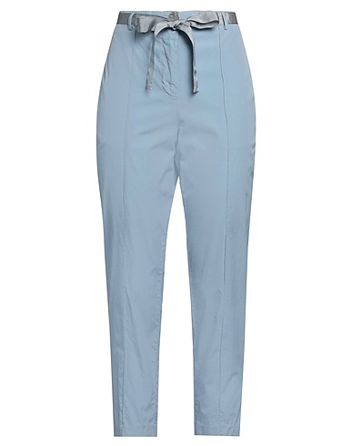 ALESSIA SANTI Casual pants Light blue 100% Cotton