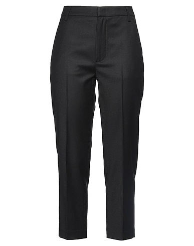 DONDUP Pantalone Nero 99% Lana Vergine, 1% Elastan