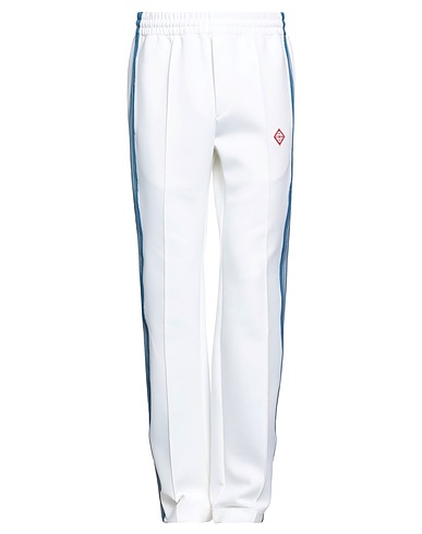 CASABLANCA Casual trouser White 90% Polyester, 10% Elastane