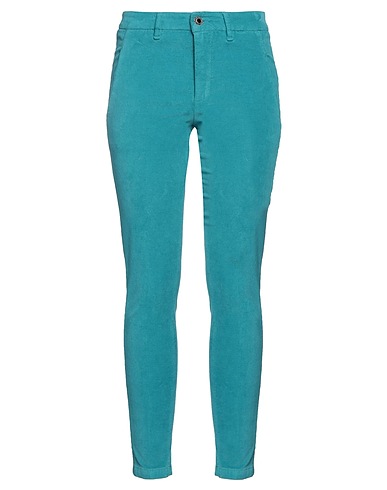 DBSOUL Pantalone Verde petrolio 98% Cotone, 2% Elastan