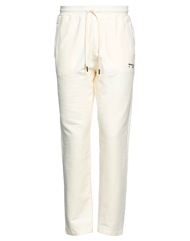 MANUEL RITZ Pantalone Off white 94% Cotone, 6% Elastan