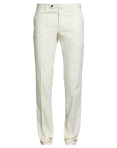 PT Torino Casual pants Off white 96% Cotton, 4% Elastane