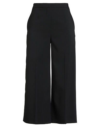 ALYSI Casual trouser CRÈME Black 71% Polyester, 22% Viscose, 7% Elastane