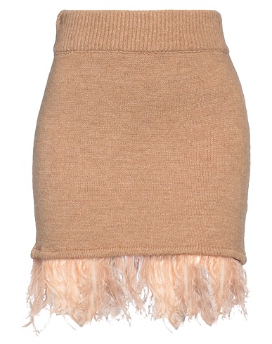 SOALLURE Minigonna Cammello 60% Acrilico, 14% Poliammide, 10% Poliestere, 8% Lana, 8% Viscosa