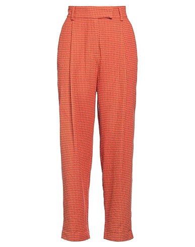 ALYSI Casual pants CRÈME Orange 100% Virgin Wool