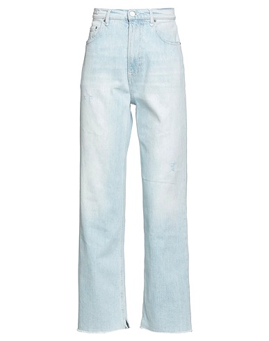HAIKURE Denim trousers Blue 98% Cotton, 2% Elastane