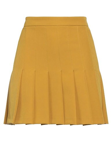 SOALLURE Mini skirt Mustard 89% Polyester, 11% Elastane