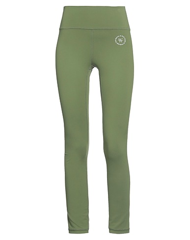 SPORTY & RICH Leggings Military green 82% Nylon, 18% Elastane