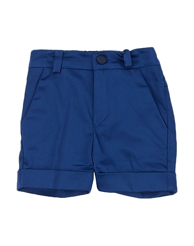 MANUELL & FRANK Shorts & Bermuda Navy blue 98% Cotton, 2% Elastane