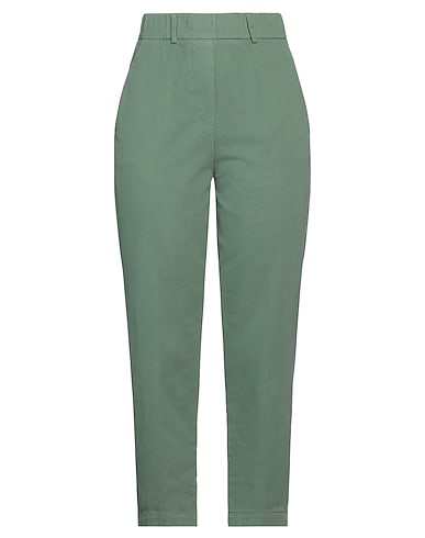 ALYSI Casual pants Sage green 100% Cotton