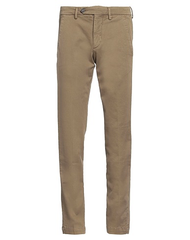 MICHAEL COAL Casual pants Military green 97% Cotton, 3% Elastane