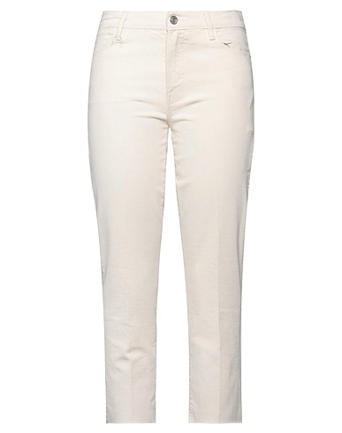 FRAME Denim trousers Off white 79% Cotton, 20% Pre-consumer recycled cotton, 1% Elastane