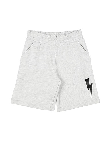 NEIL BARRETT Shorts & Bermuda Light grey 100% Cotton