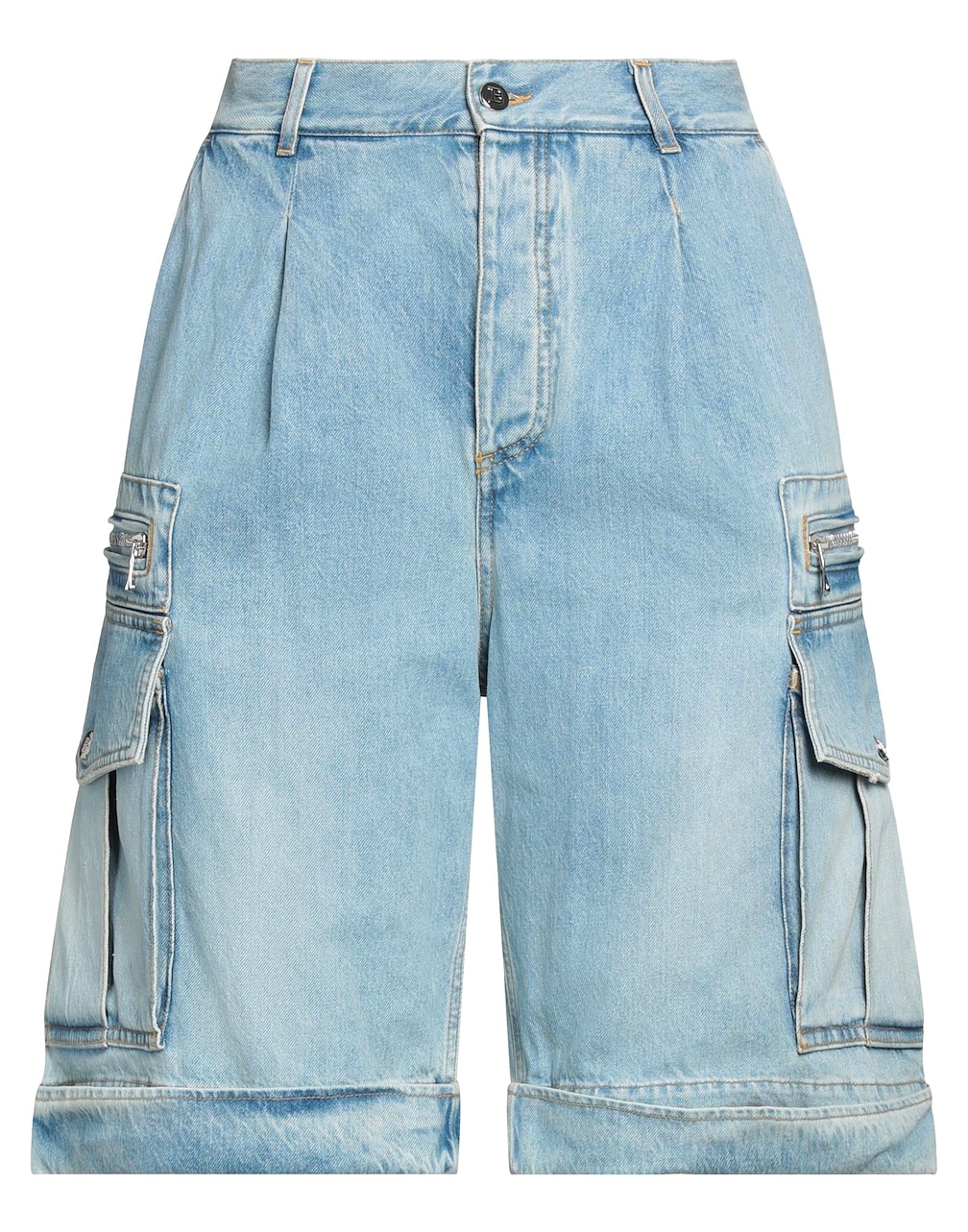 BALMAIN - Shorts vaqueros