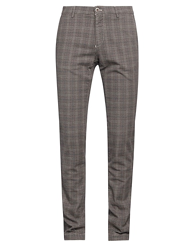 MASON'S Casual trouser Dark brown 98% Cotton, 2% Elastane