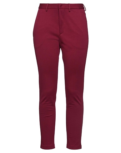 MERCI ITALIA Casual trouser Burgundy 65% Viscose, 32% Nylon, 3% Elastane