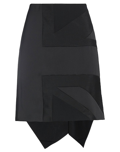 BURBERRY Mini skirt Black 100% Polyester, Mohair wool, Virgin Wool