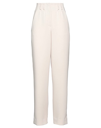 MERCI ITALIA Casual trouser Beige 79% Polyester, 18% Viscose, 3% Elastane