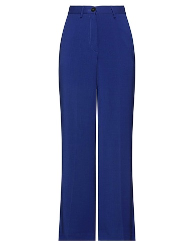 FORTE_FORTE Casual trouser Dark purple 81% Viscose, 17% Virgin Wool, 2% Elastane