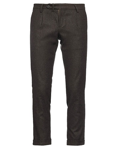 AT.P.CO Casual pants Dark brown 68% Virgin Wool, 30% Polyester, 2% Elastane