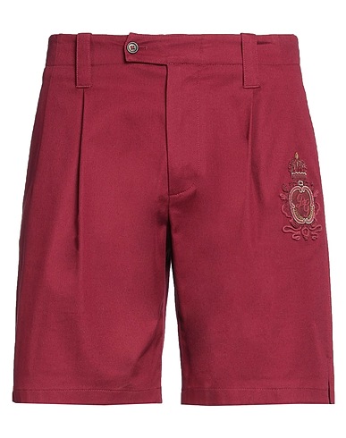 DOLCE&GABBANA Shorts & Bermuda Burgundy 99% Cotton, 1% Elastane