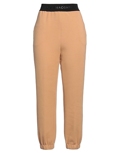 LIVIANA CONTI Casual trouser Camel 59% Cotton, 36% Polyester, 5% Elastane