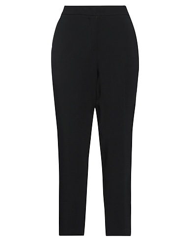 CLIPS Casual pants Black 66% Viscose, 30% Acetate, 4% Elastane