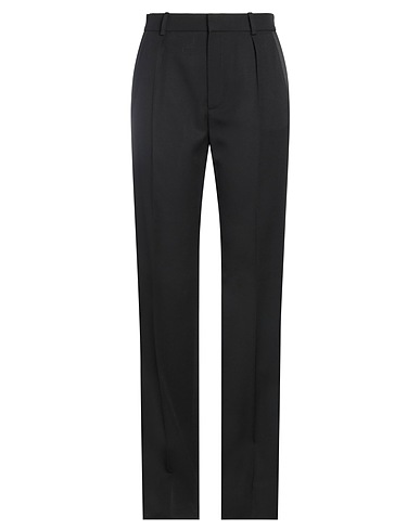 SAINT LAURENT Casual trouser Black 100% Wool, Polyester