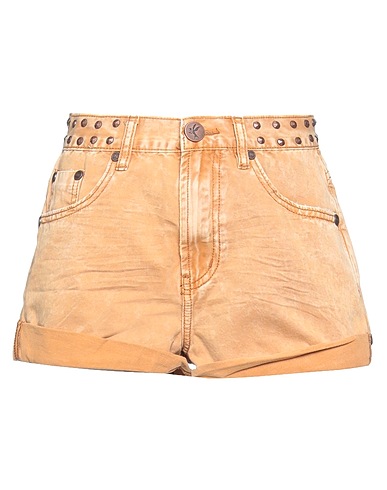 ONE TEASPOON Shorts & Bermuda Camel 100% Cotton