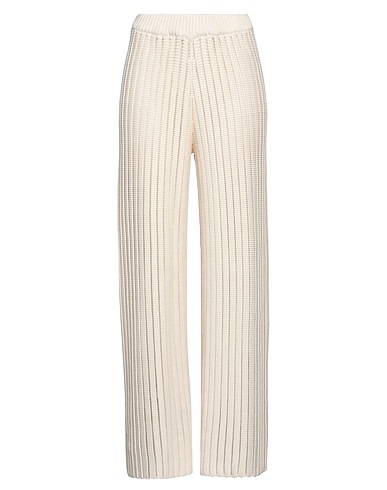 FABIANA FILIPPI Casual trouser Ivory 62% Cotton, 38% Nylon