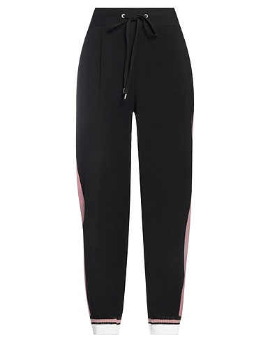 FRACOMINA Casual trouser Black 90% Viscose, 10% Polyester