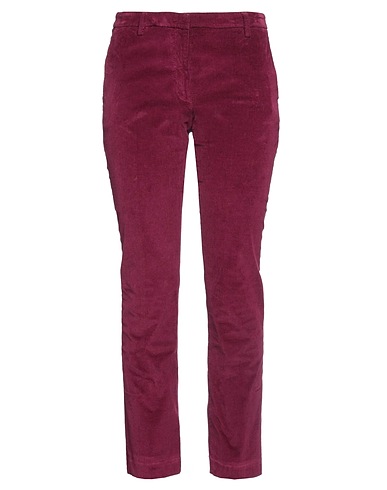 TRUE ROYAL Casual trouser Plum 98% Cotton, 2% Elastane