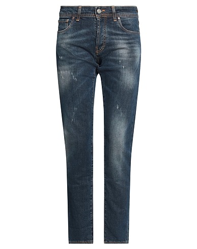 LIU •JO MAN Denim pants Blue 98% Cotton, 2% Elastane