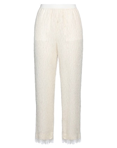 JUCCA Casual trouser Cream 72% Acetate, 28% Viscose