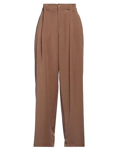 ODÌ ODÌ Casual trouser KHAKI 78% Polyester, 18% Viscose, 4% Elastane