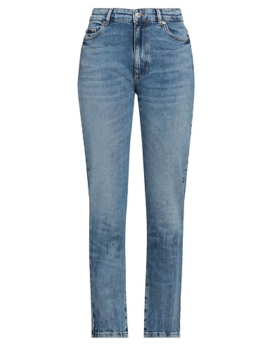 CHIARA FERRAGNI Denim trousers Blue 99% Cotton, 1% Elastane