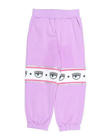 CHIARA FERRAGNI Casual pants Lilac 96% Cotton, 4% Elastane