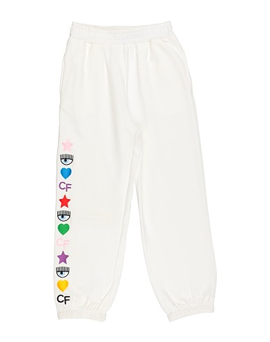 CHIARA FERRAGNI Hosen Off white 95% Baumwolle, 5% Elastan