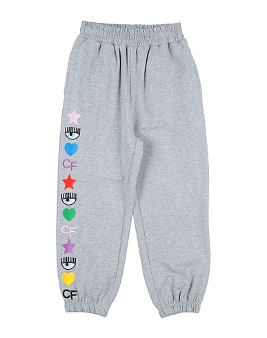 CHIARA FERRAGNI Casual trouser Grey 95% Cotton, 5% Elastane