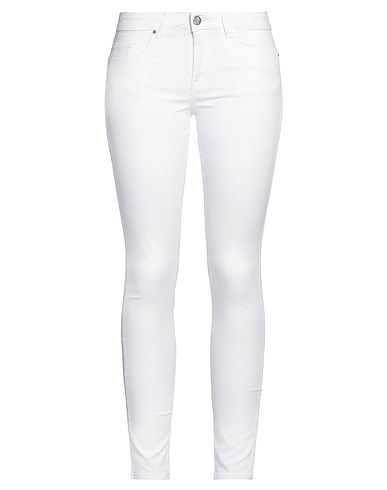 BB JEANS LONDON Pantalone Bianco 97% Cotone, 3% Elastan